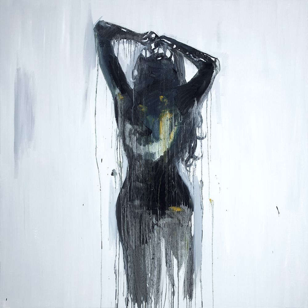 Wall Art Painting id:212157, Name: ABSTRACT WOMAN SILHOUETTE WITH LONG HAIR, Artist: Atelier B Art Studio