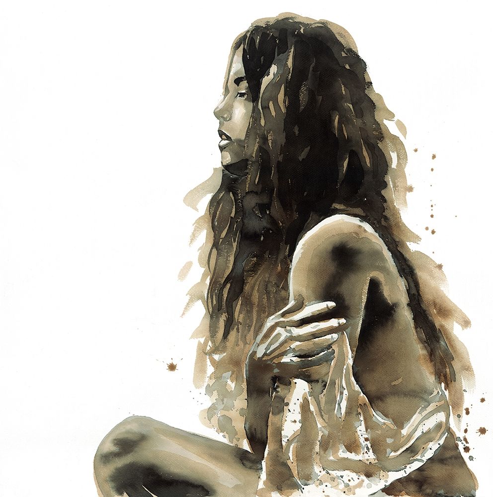 Wall art: WOMAN IN SEPIA, by Atelier B Art Studio