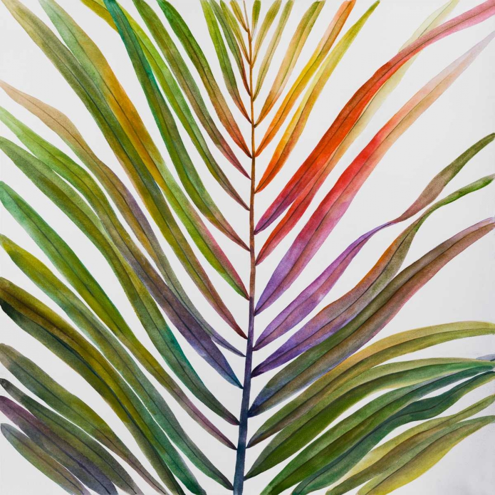 Wall Art Painting id:150987, Name: Watercolor Tropical Palm Leave, Artist: Atelier B Art Studio