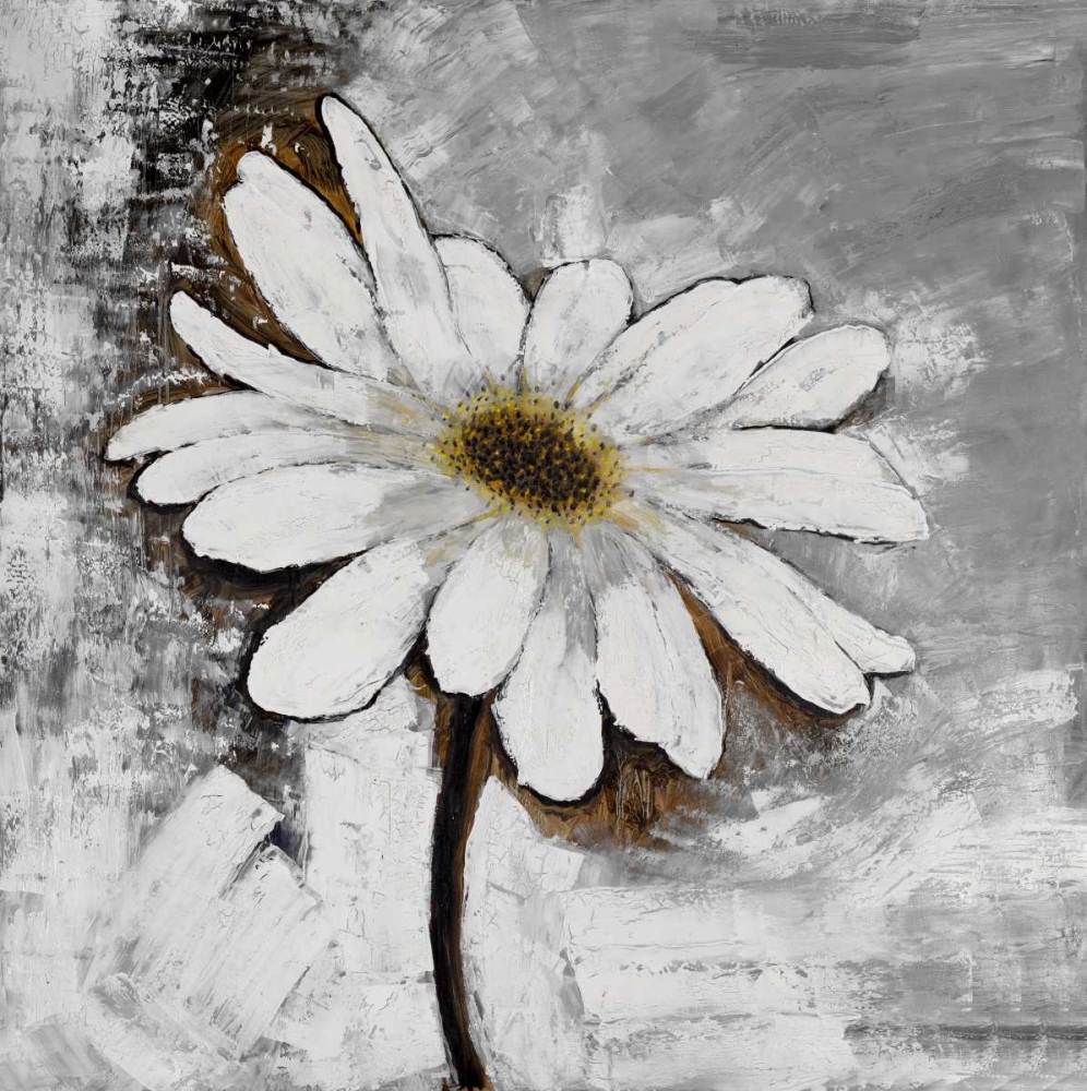 Wall Art Painting id:163044, Name: Abstract Daisy Flower, Artist: Atelier B Art Studio