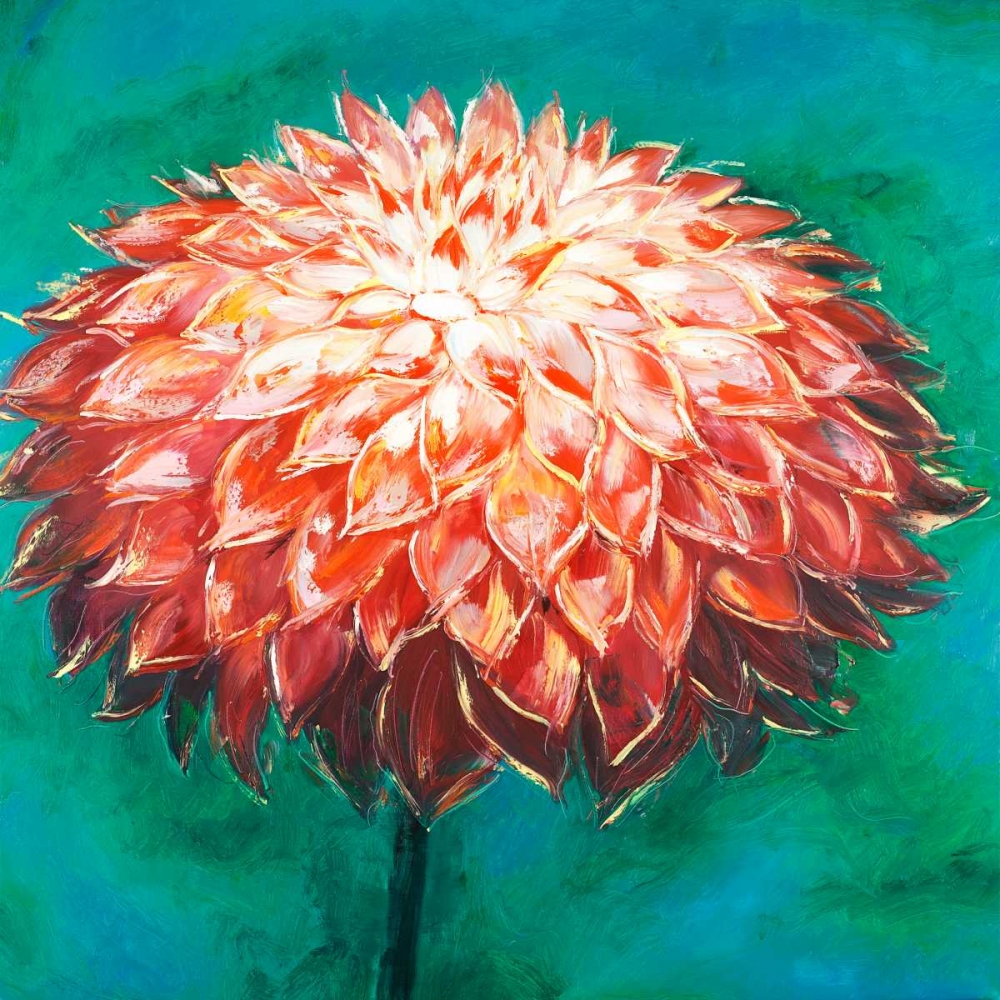 Wall Art Painting id:163049, Name: Abstract Dahlia Flower, Artist: Atelier B Art Studio