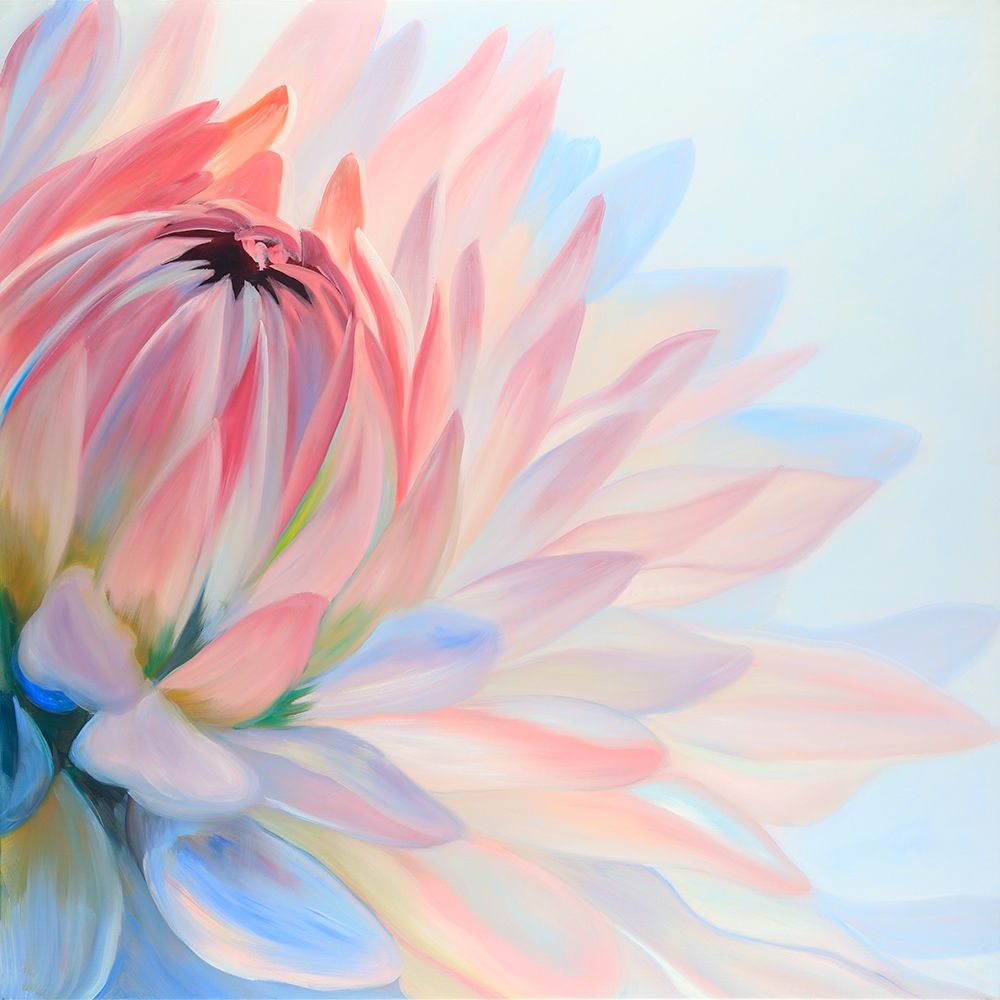 Wall art: LOTUS PASTEL FLOWER, by Atelier B Art Studio