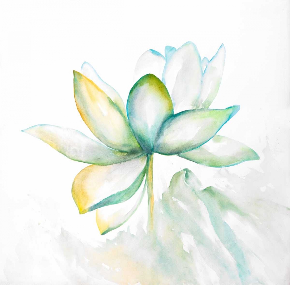 Wall art: Abstract Lotus Flower, by Atelier B Art Studio