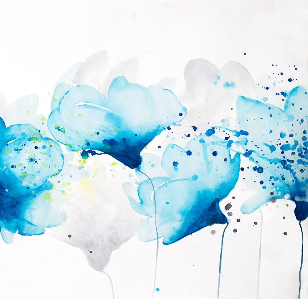 Wall Art Painting id:212168, Name: WATERCOLOR PAINT SPLASH FLOWERS, Artist: Atelier B Art Studio