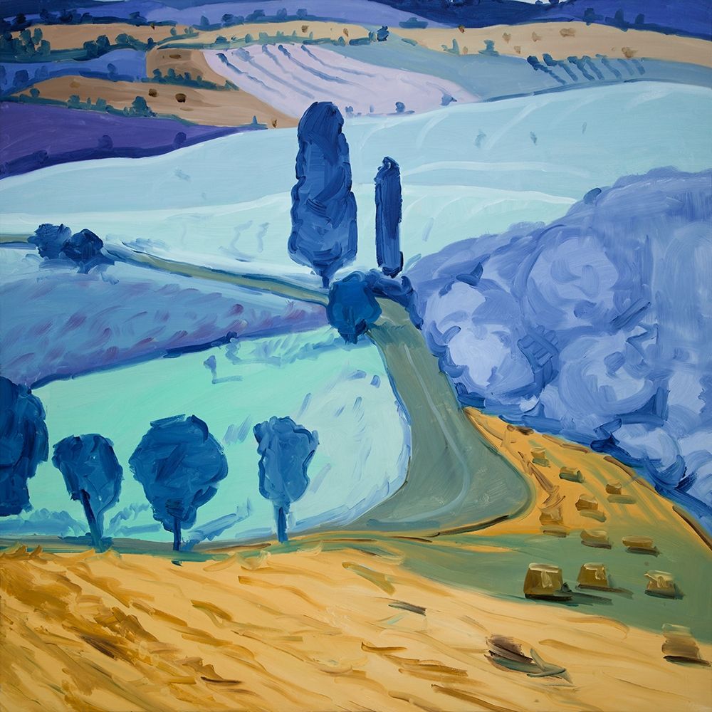 Wall art: TUSCANY FIELD, by Atelier B Art Studio