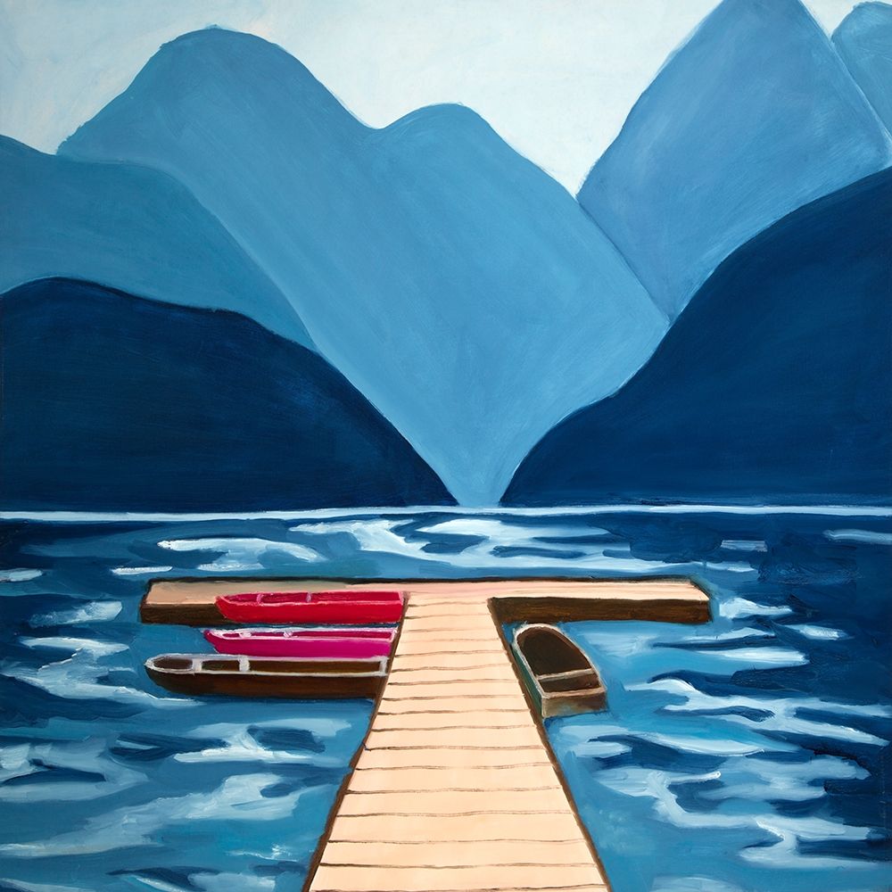 Wall art: LAKE, QUAI and MOUNTAINS, by Atelier B Art Studio