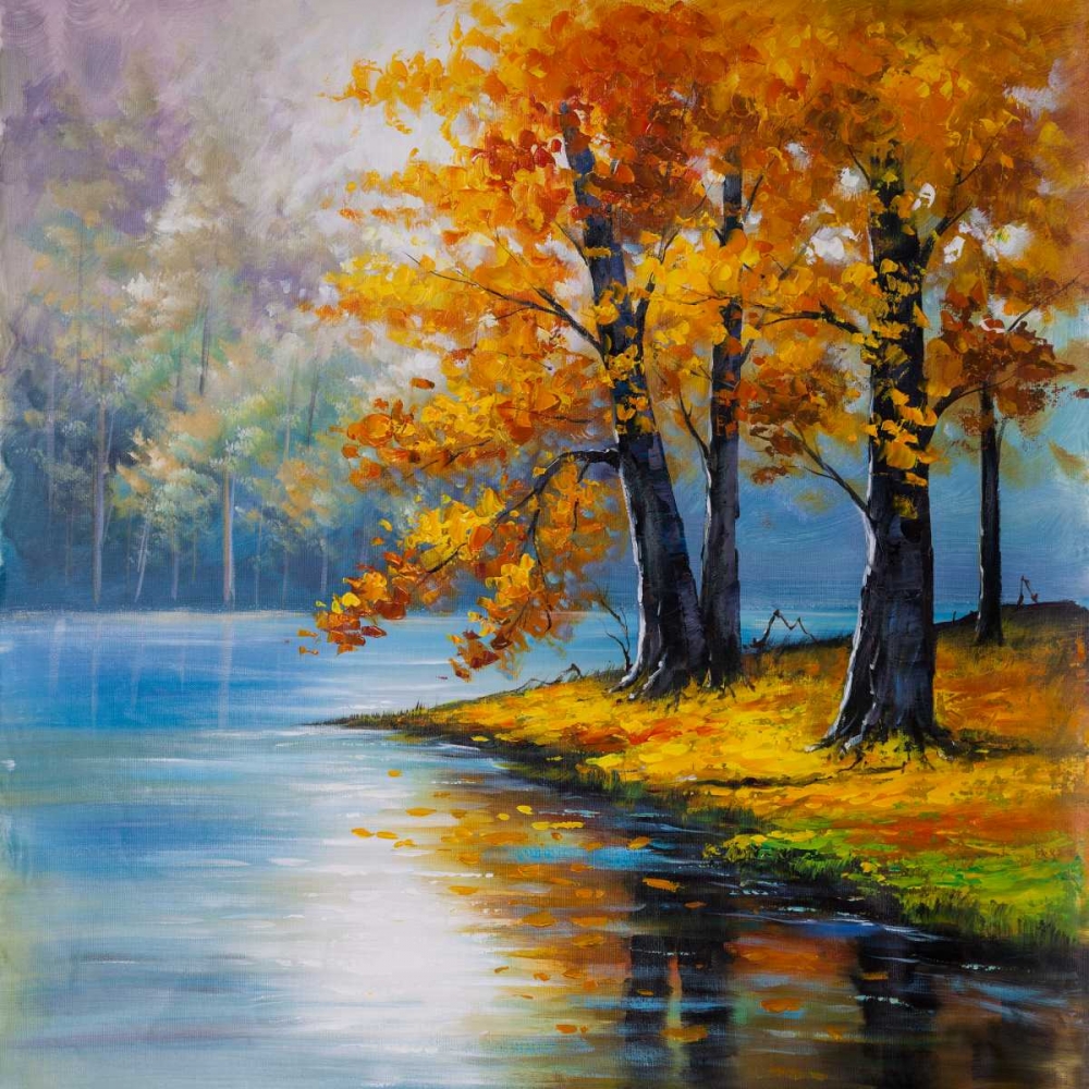 Wall Art Painting id:154177, Name: Tree with Autumn Colors, Artist: Atelier B Art Studio
