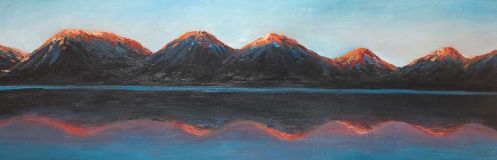 Art Print: Mountains and Calm Lake