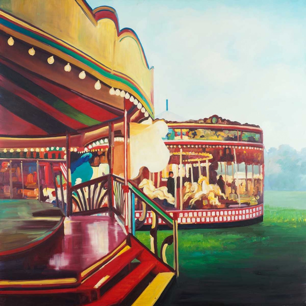 Wall art: Carousel in a Carnaval, by Atelier B Art Studio