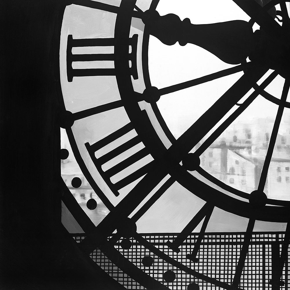 Wall art: Clock at the Orsay Museum, by Atelier B Art Studio