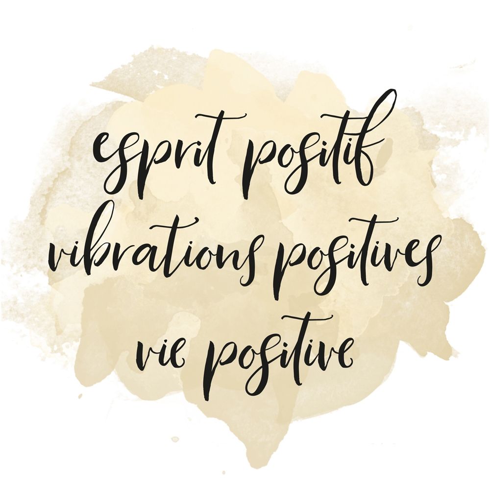 Wall art: ESPRIT POSITIF VIBRATIONS POSITIVES..., by Atelier B Art Studio