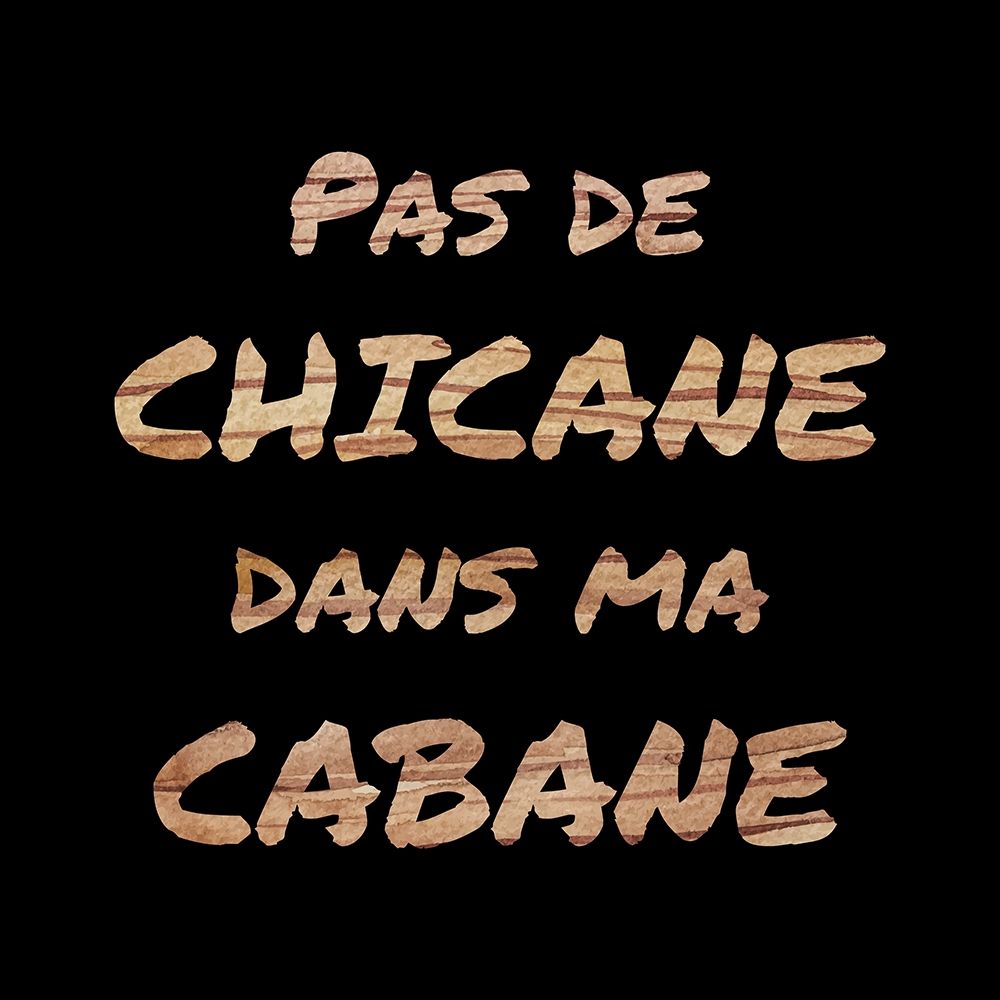 Wall art: NO DISPUTE IN MY HOUSE - BLACK, by Atelier B Art Studio