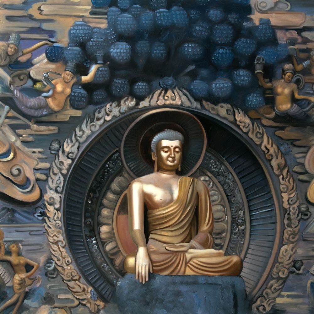 Wall Art Painting id:276056, Name: GRAND BUDDHA AT LINGSHAN SCENIC AREA IN CHINA, Artist: Atelier B Art Studio