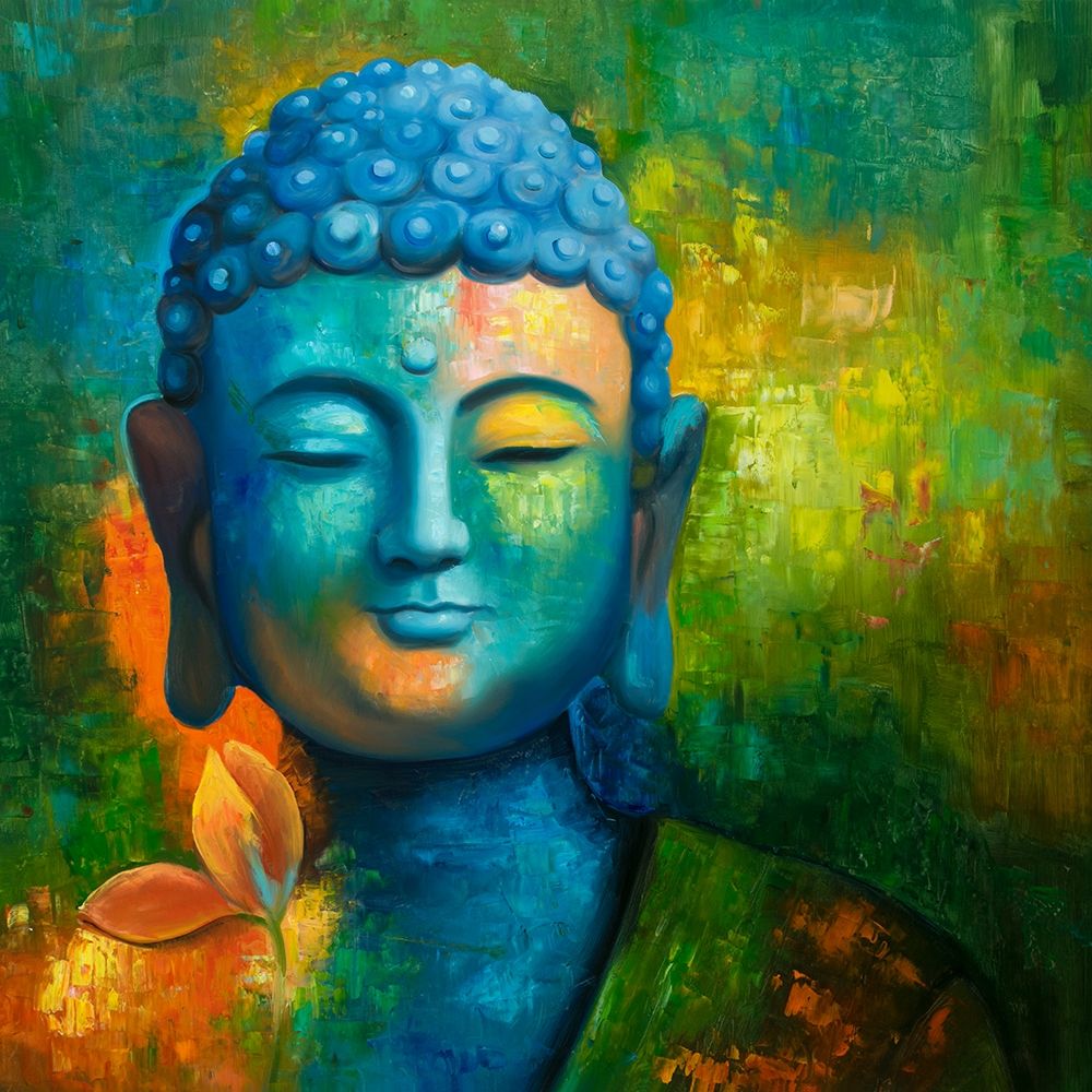 Wall art: BLISSFUL BUDDHA, by Atelier B Art Studio