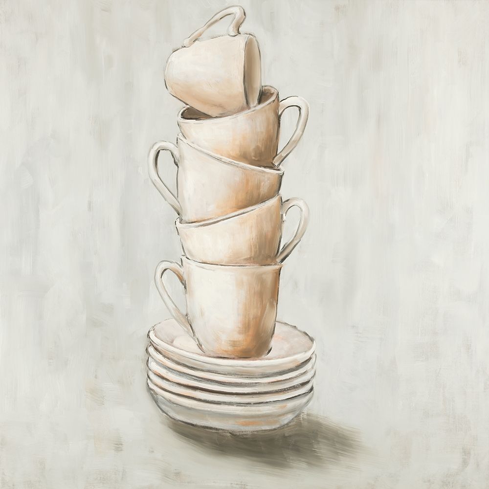 Wall Art Painting id:194113, Name: Stacked Cups, Artist: Atelier B Art Studio