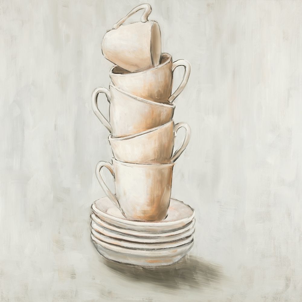 Wall art: Stacked Cups, by Atelier B Art Studio