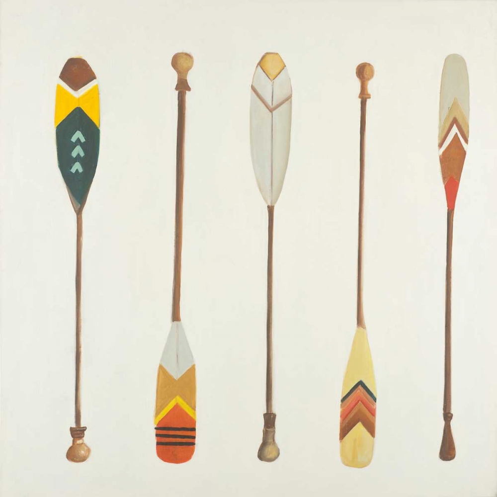 Wall Art Painting id:151017, Name: Canoe Paddles, Artist: Atelier B Art Studio