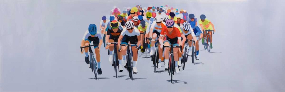 Wall Art Painting id:151026, Name: Cycling Competition, Artist: Atelier B Art Studio