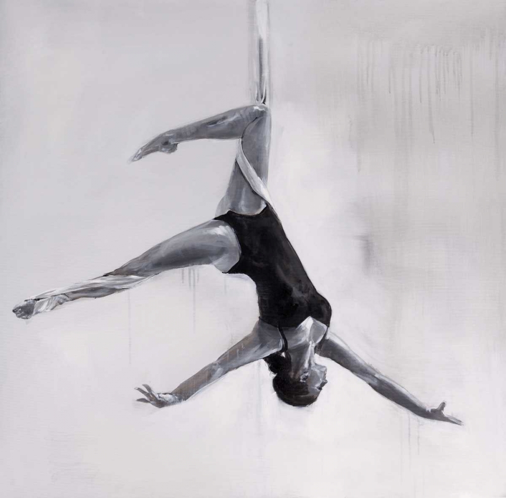 Wall art: Woman Dancer on Aerial Silks, by Atelier B Art Studio