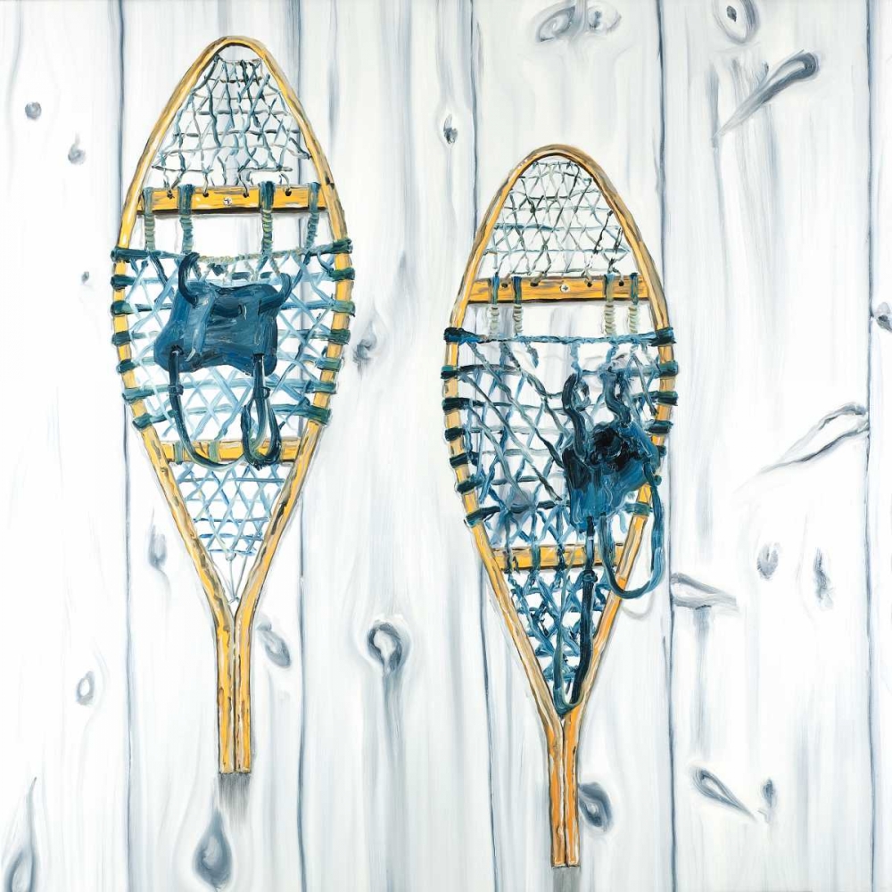 Wall art: Set of Vintage Wood Snowshoes, by Atelier B Art Studio