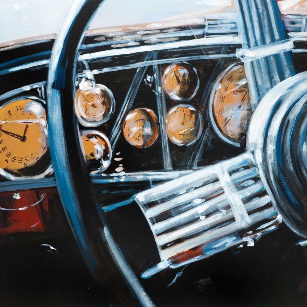 Wall art: Vintage Car Interior, by Atelier B Art Studio