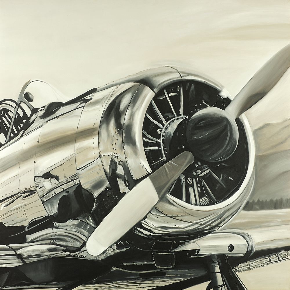 Wall art: Vintage Aircraft, by Atelier B Art Studio