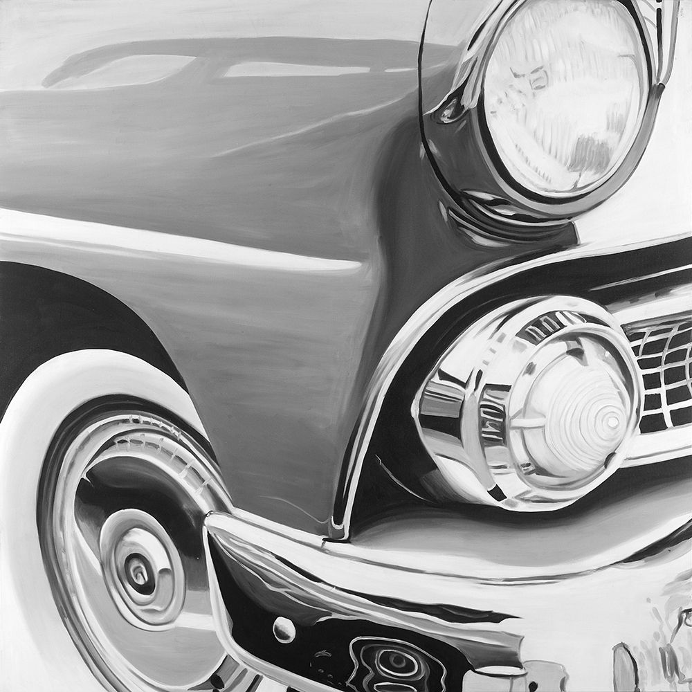 Wall art: Beautiful Old Car, by Atelier B Art Studio
