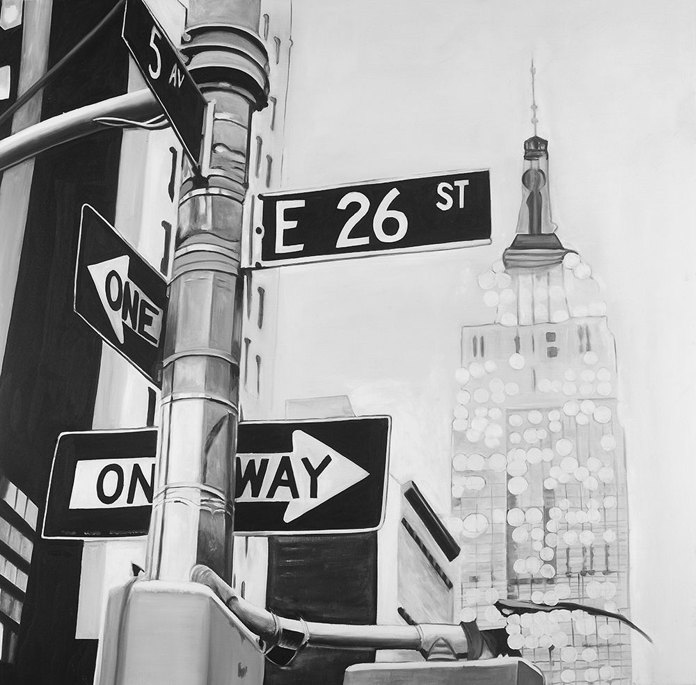 Wall Art Painting id:194158, Name: New York City Street Signs, Artist: Atelier B Art Studio