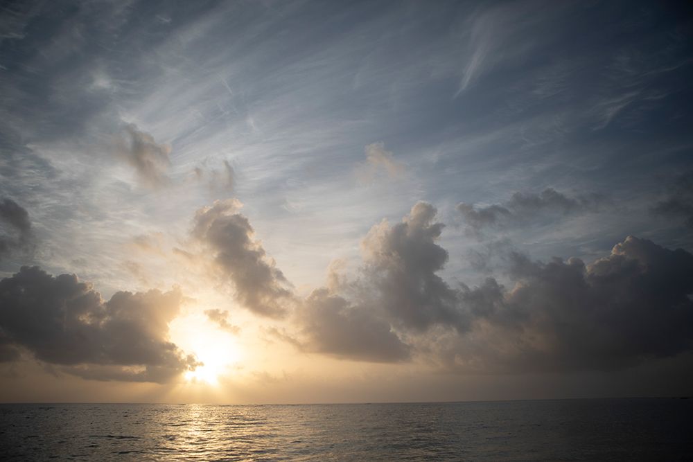 Wall Art Painting id:640146, Name: Gold And Blue Sunset I, Artist: Matheson, Aaron