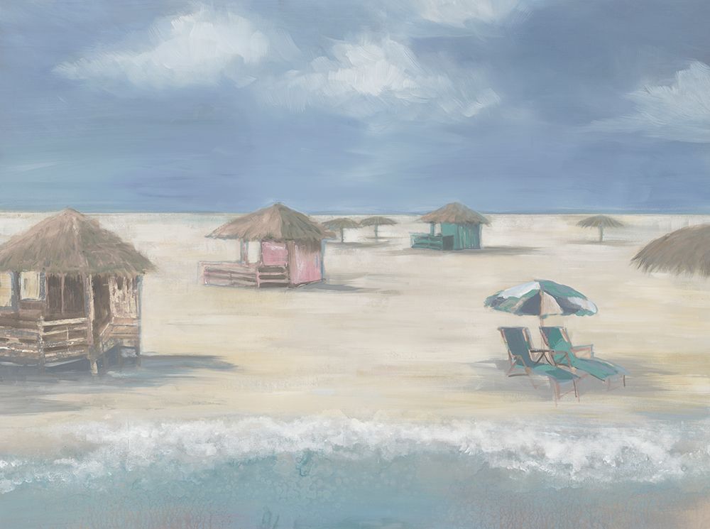 Wall Art Painting id:727483, Name: Beach Bungalows V30, Artist: Jardine, Liz