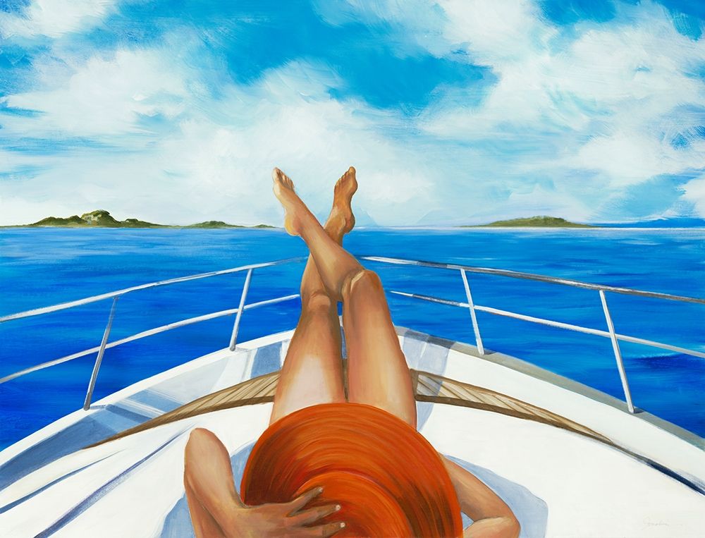 Wall Art Painting id:431900, Name: Off the Catalina Coast, Artist: Jardine, Liz