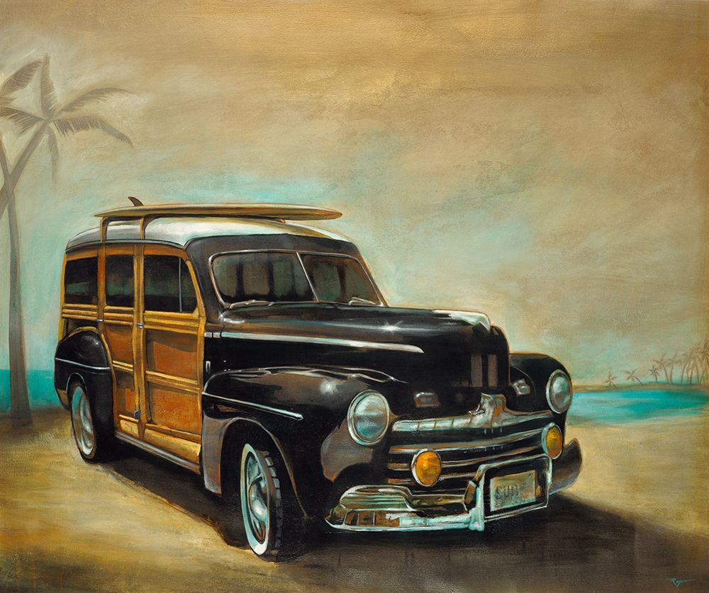 Art Print: Vintage Woodie