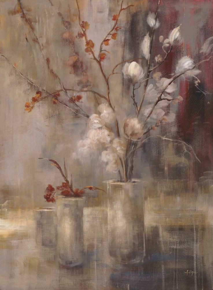 Wall Art Painting id:157893, Name: Silver Floral, Artist: Addyman, Simon