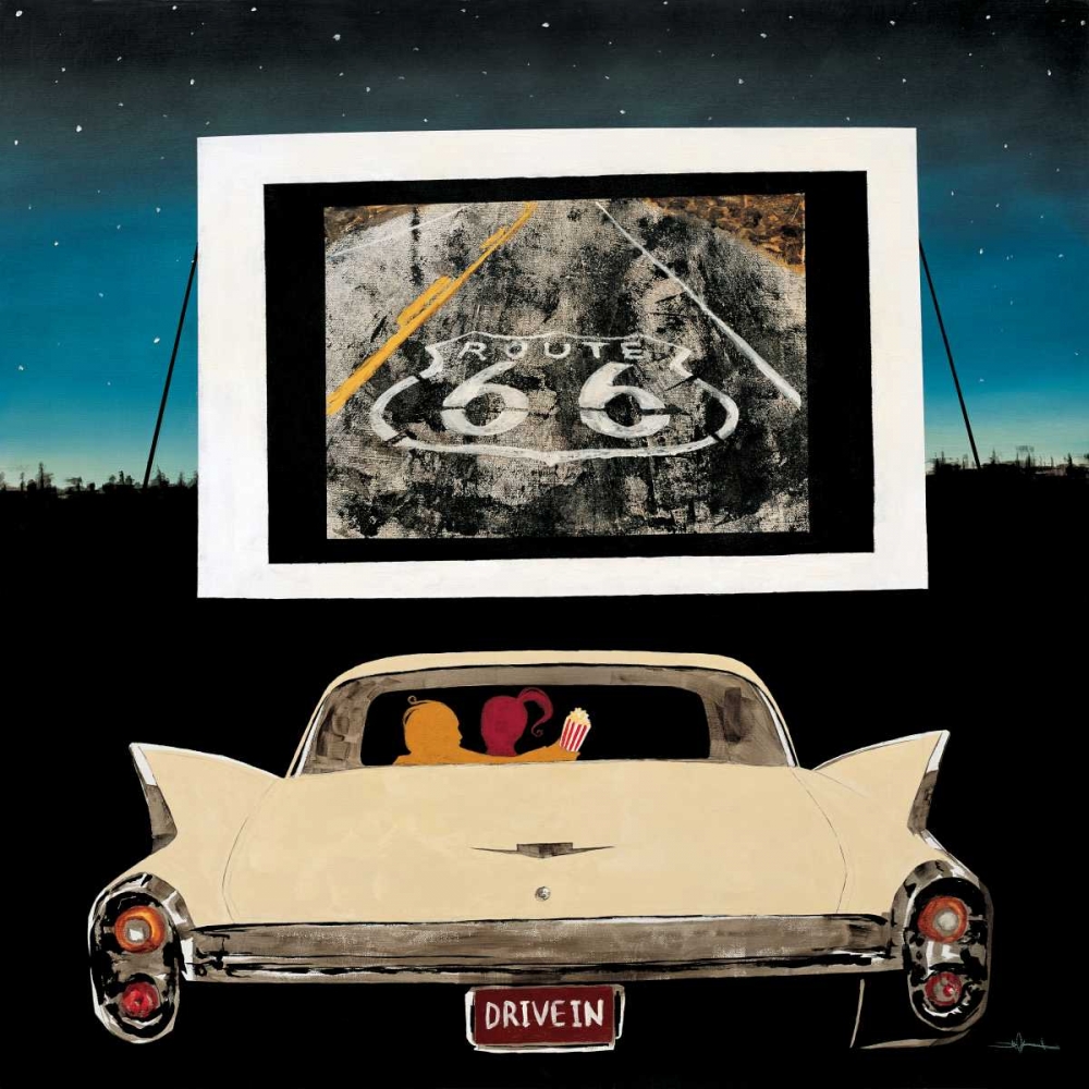 Wall Art Painting id:157993, Name: Drive In, Artist: Haxton, KC