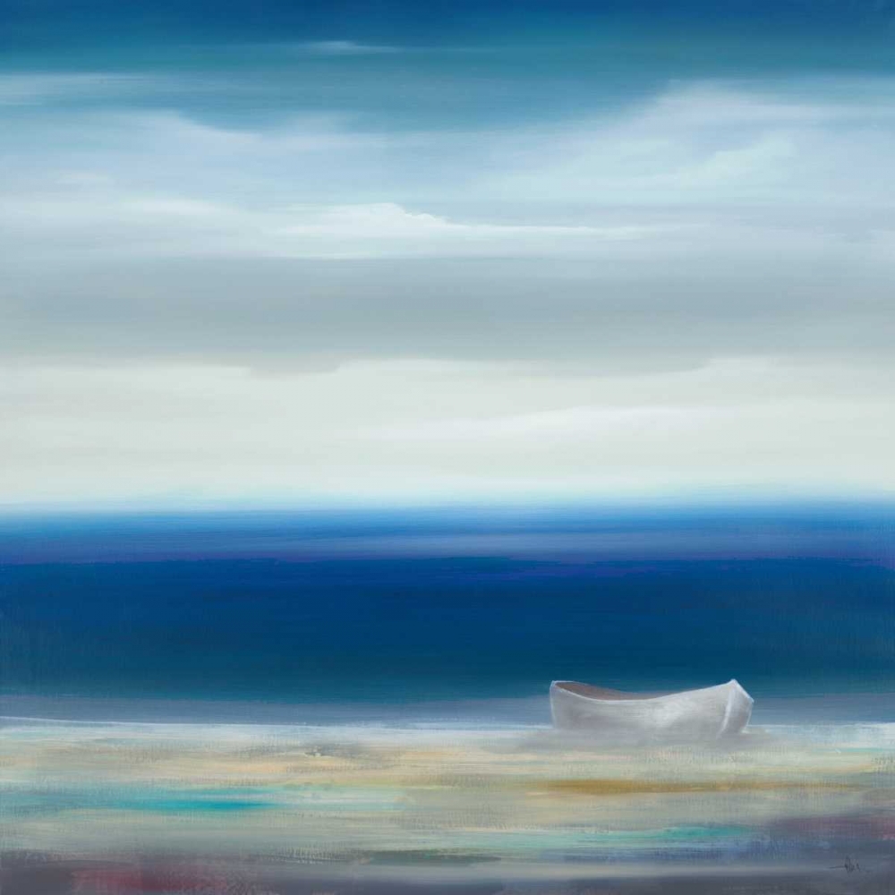 Wall Art Painting id:158006, Name: Boat on Shore, Artist: Haxton, KC