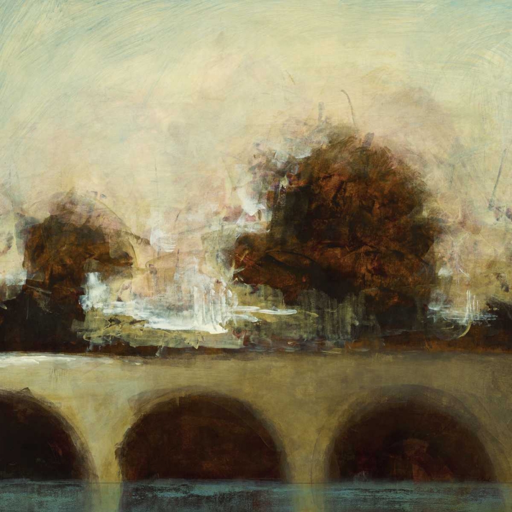 Wall Art Painting id:158019, Name: Foggy Bridge I, Artist: Hibberd, Randy