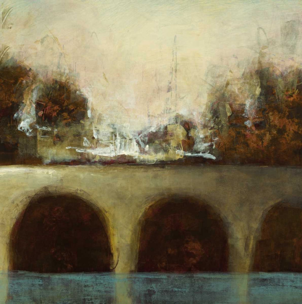 Wall Art Painting id:158020, Name: Foggy Bridge II, Artist: Hibberd, Randy