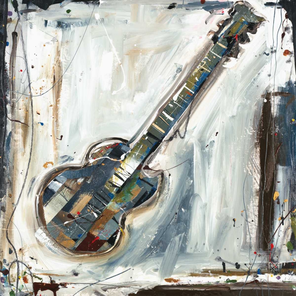 Wall Art Painting id:158092, Name: Imprint Guitar, Artist: Hochstatter, Kelsey