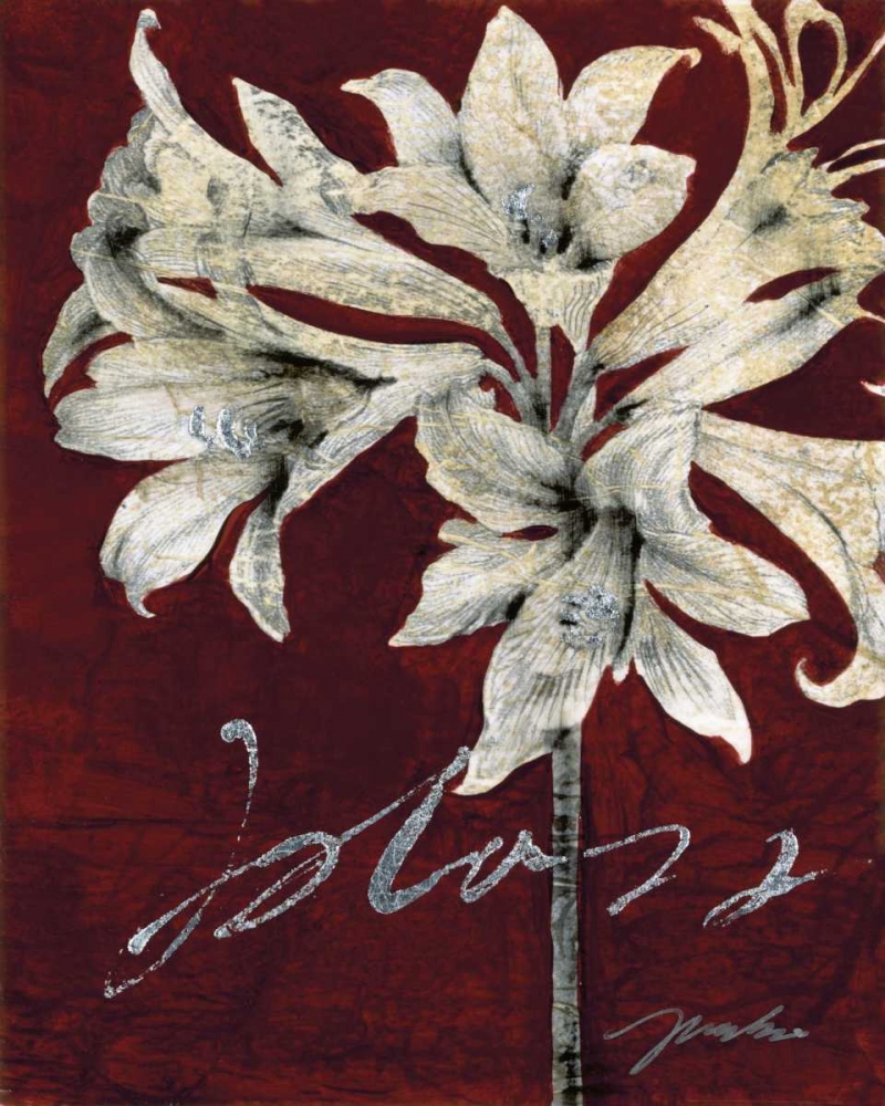 Wall Art Painting id:158116, Name: Cabernet Blossoms II, Artist: jardine, Liz