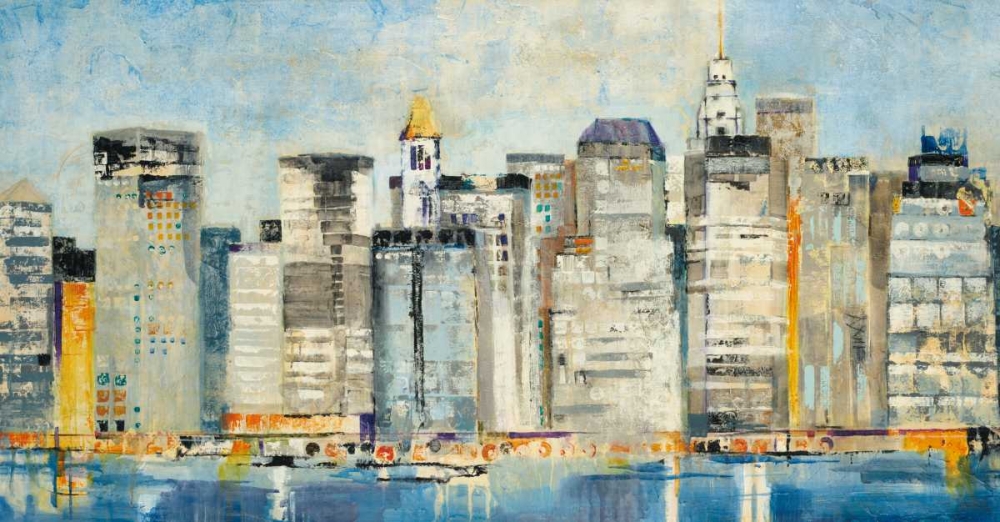 Wall art: Waterfront Skyline, by Martin, Jill