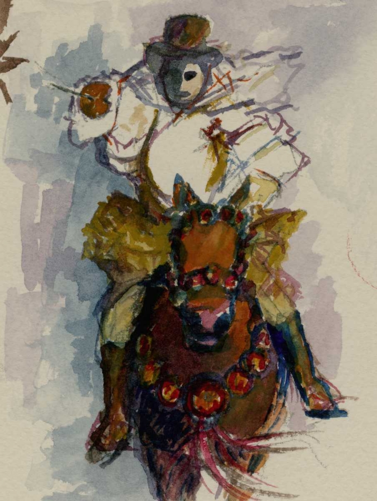 Wall Art Painting id:170385, Name: Horseback riding Sartiglia tradition, Artist: Zucca, Gianfranco