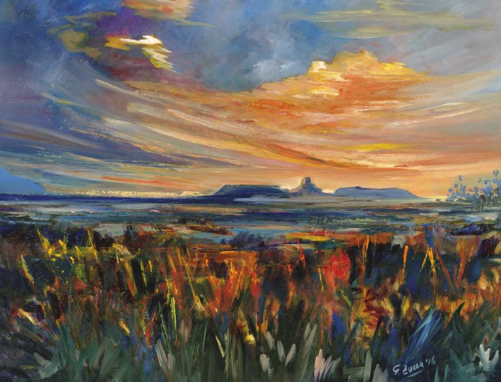 Wall art: Sunset over the Canyon sardinia nature, by Zucca, Gianfranco