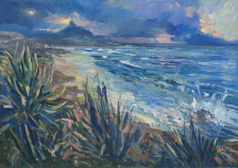 Wall Art Painting id:170397, Name: Agaves Plants on the coast nature, Artist: Zucca, Gianfranco