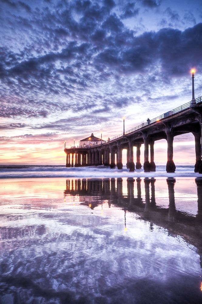 Art Print: Manhattan Beach Pier, California