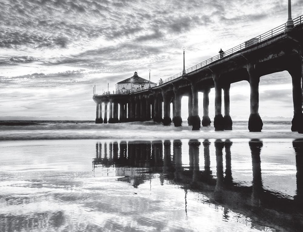 Art Print: Manhattan Beach Pier, California