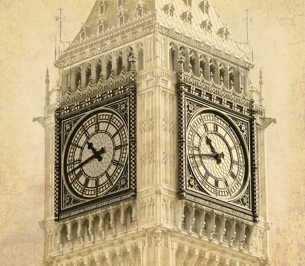 Wall Art Painting id:251839, Name: Big Ben Vintage, Artist: Anonymous