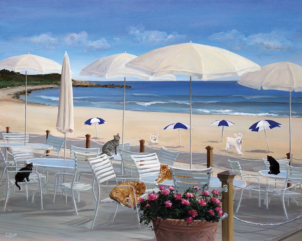 Wall art: Beach Club Deck 2, by Saxe, Carol