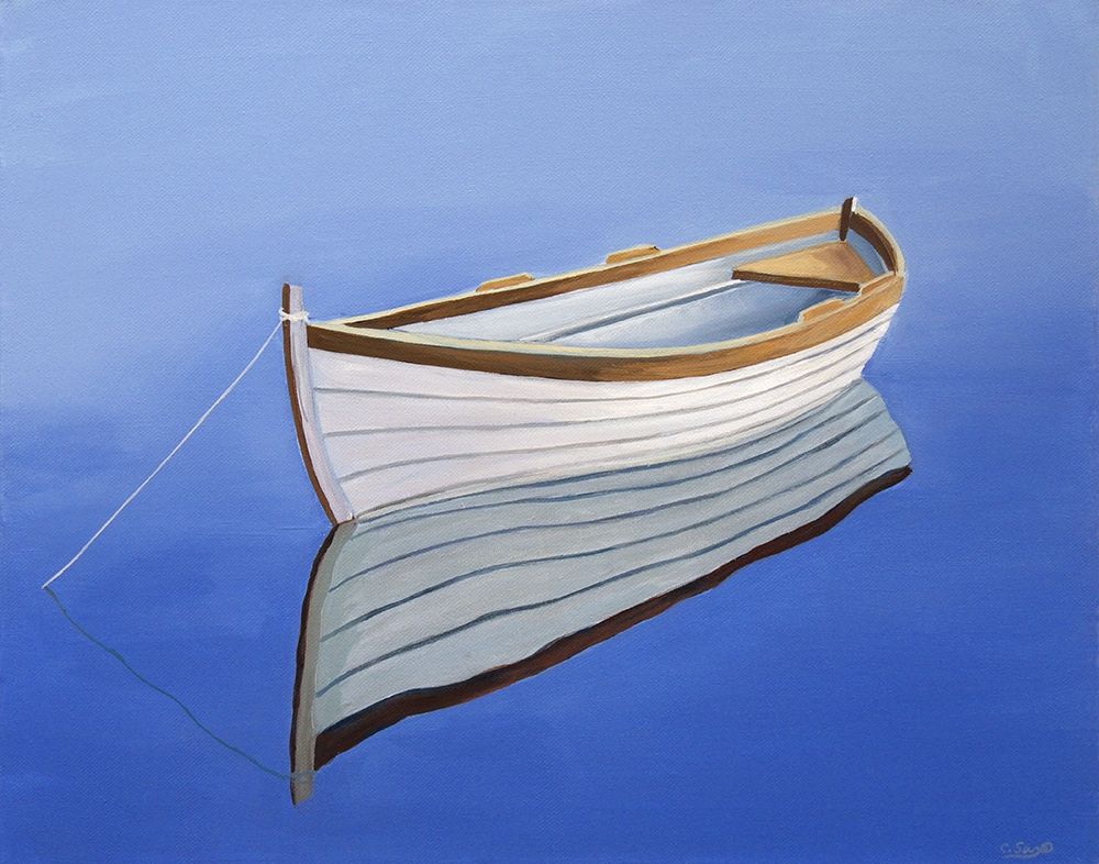 Art Print: Moored Rowboat III