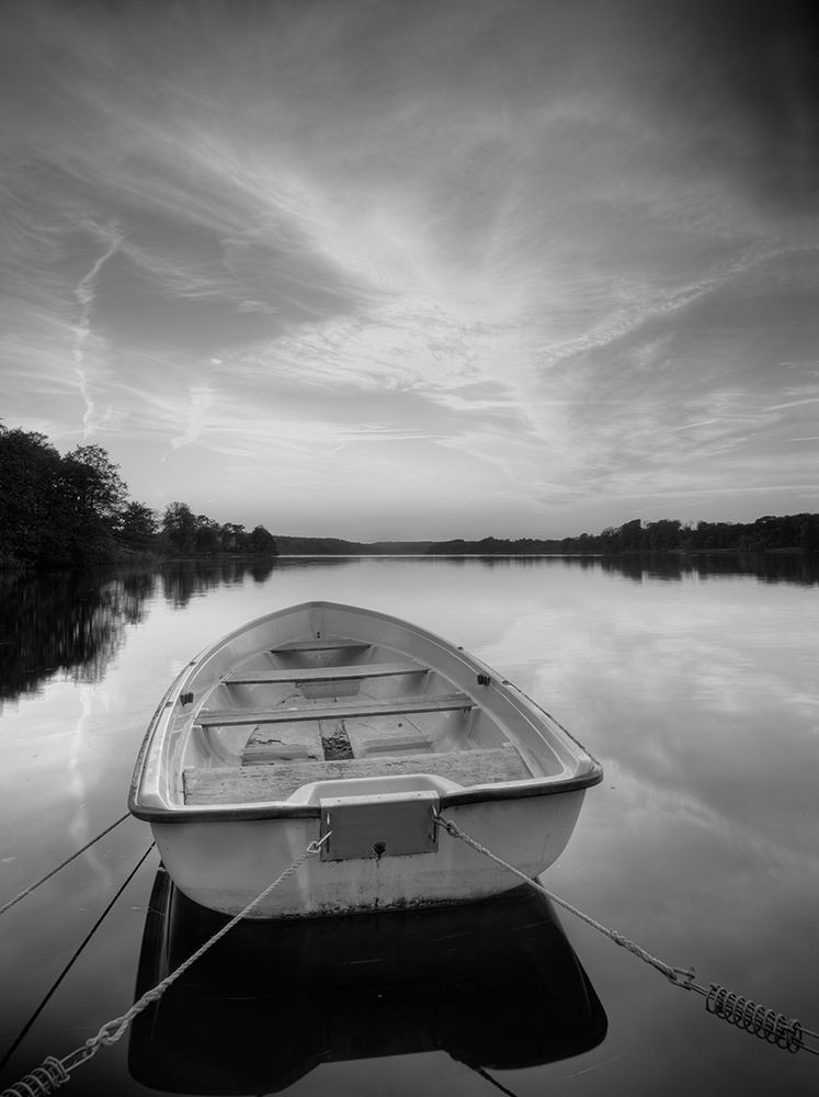 Wall art: Rowboat on Summer Lake, by Anonymous