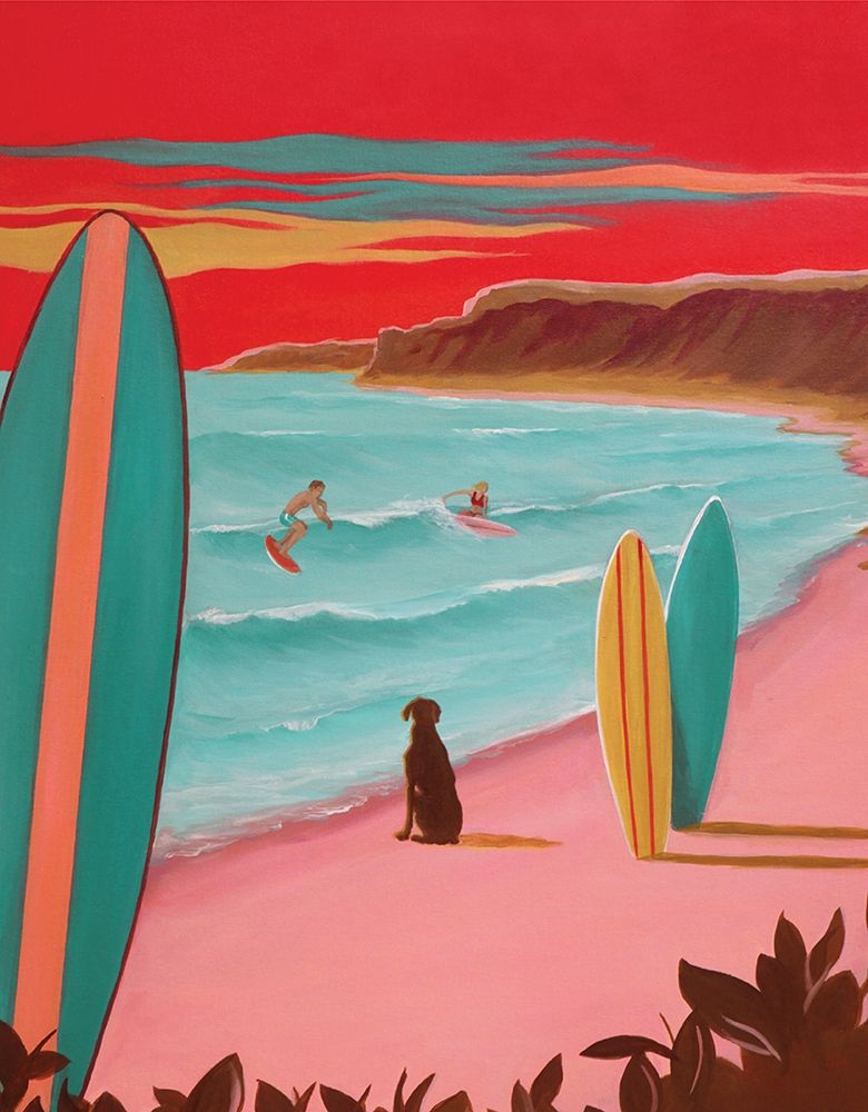 Art Print: Ditch Plains Surf